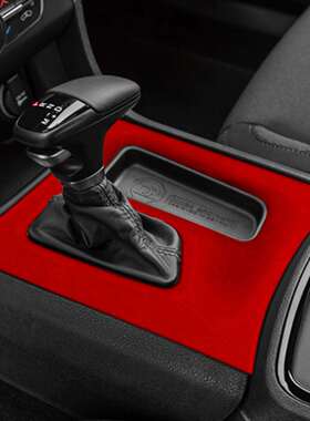 适用于16-21款道奇新战马DodgeCharger中控档位面板翻毛皮内饰