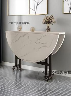 折叠桌可移动简易圆形桌子创意餐桌饭桌家用小户型农村折叠大圆桌