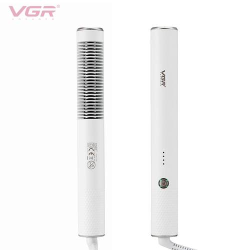 VGR586懒人直发梳多功能吹风梳干湿两用美发护发梳子新款直发棒