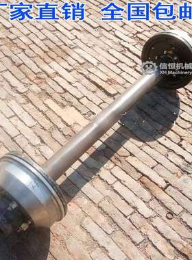 各种规格车轴带刹车总成农用车轴拖车后桥农用制动