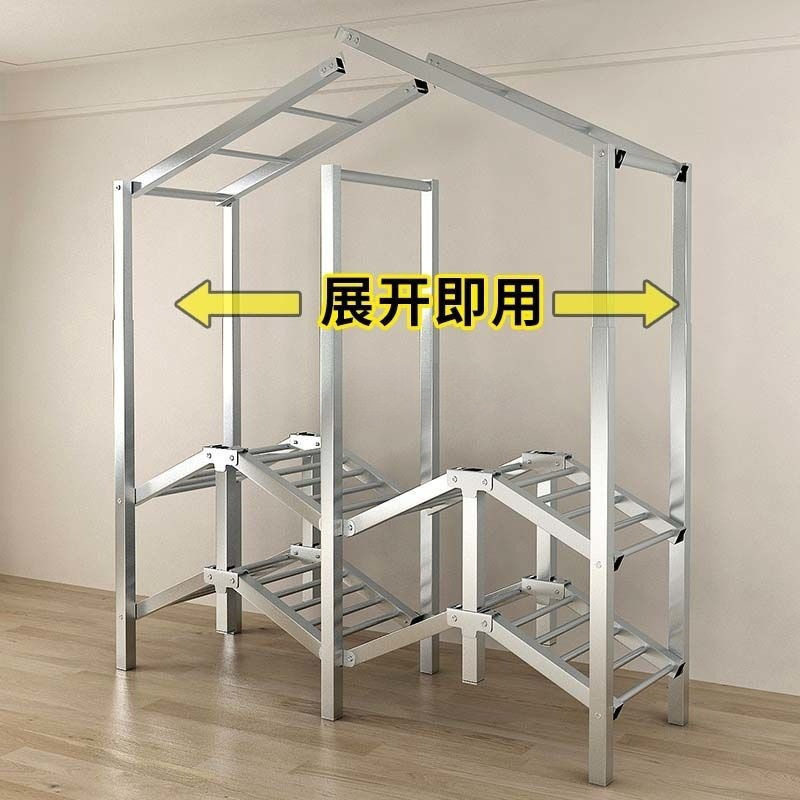 不锈钢折叠免安装简易布衣柜