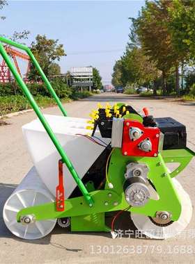 汽油自走式大蒜播种机电动三行播种机全自动大蒜精播机