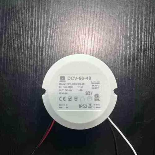 96W圆形灌胶电源内置圆形电源IP44防水等级12V恒压前沿调光