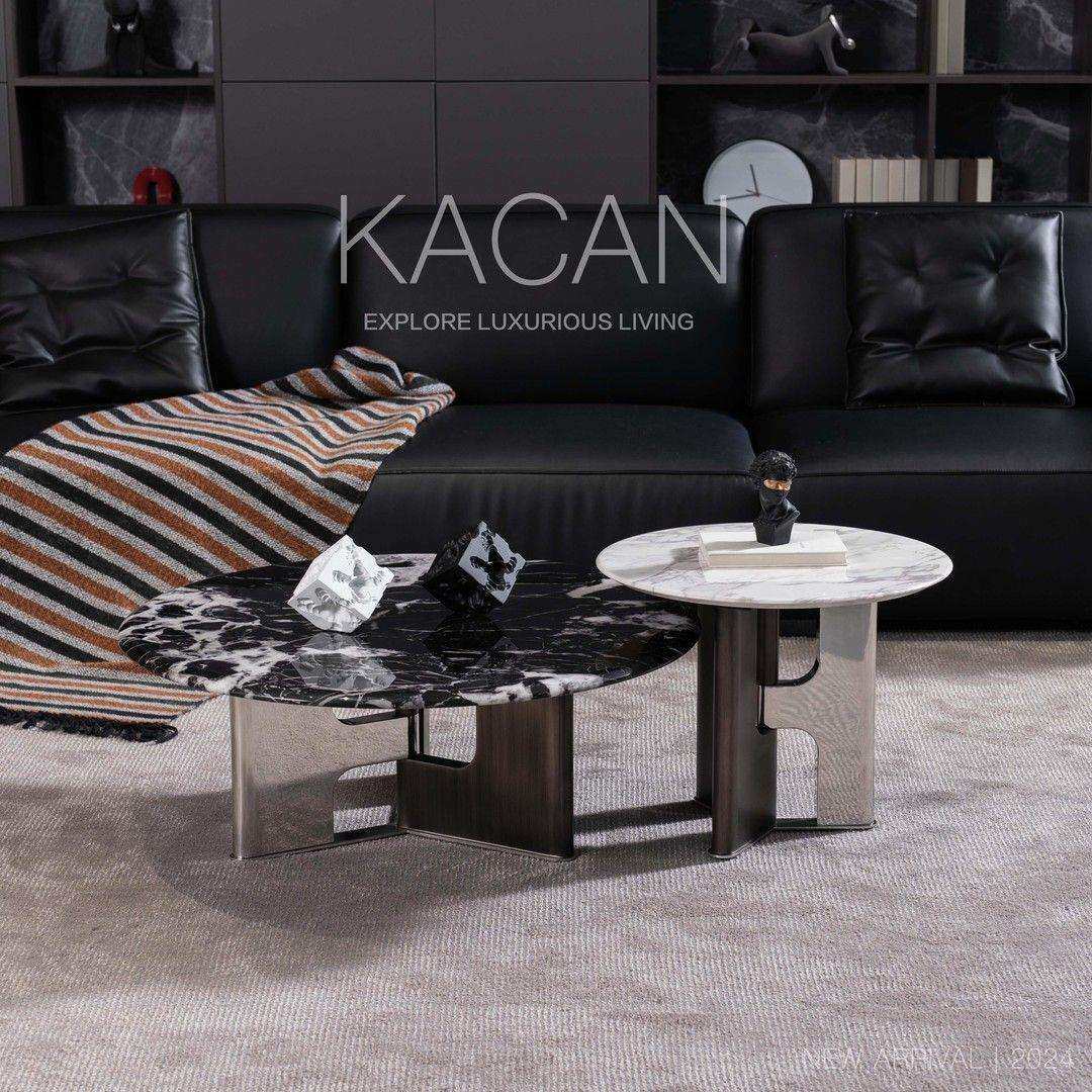 意式轻奢极简大理石圆形茶几现代简约大本钟PRO系列大小轻奢客厅