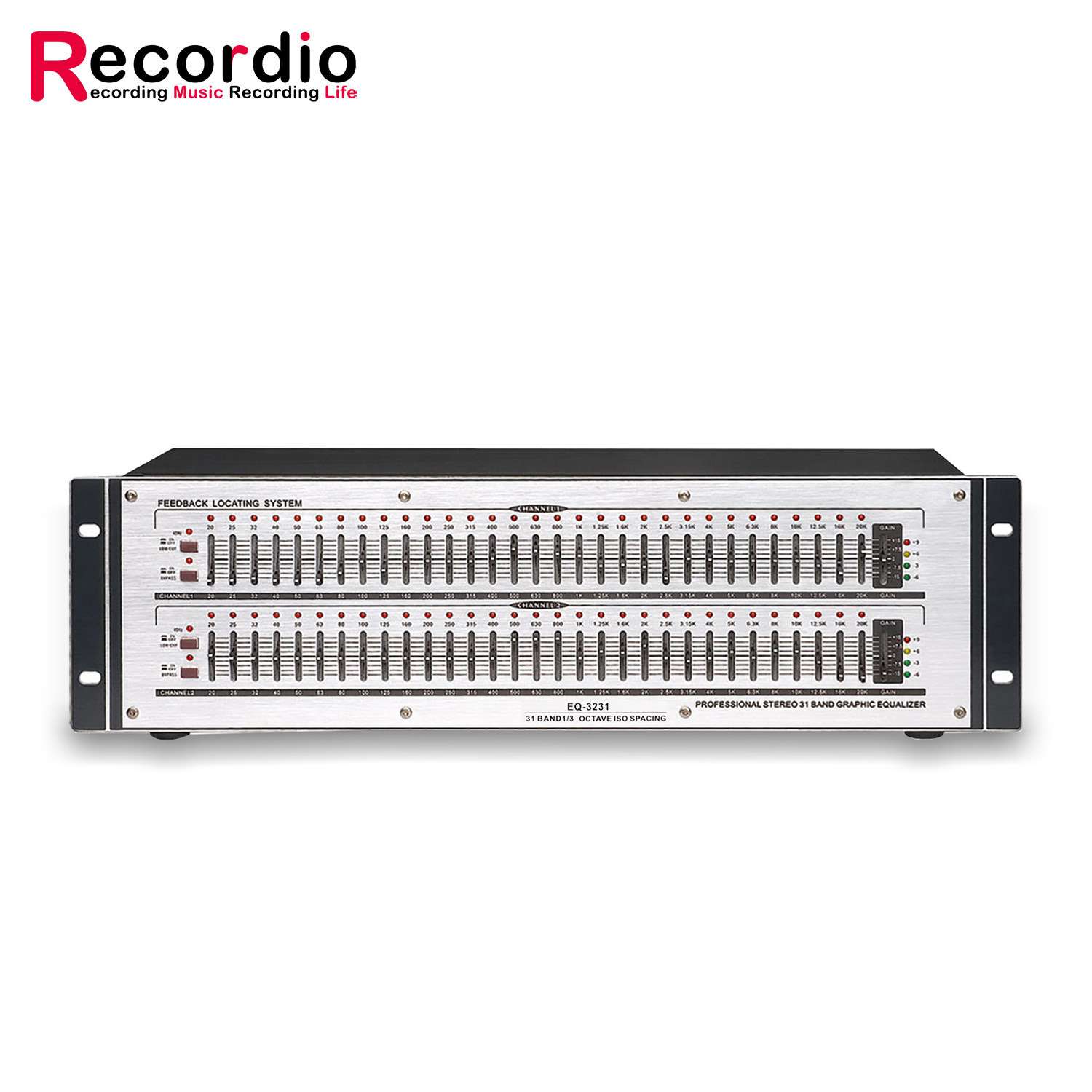 GAX-EQ3231 Recordio专业舞台31段均衡器 演出会议KTV降噪均衡器