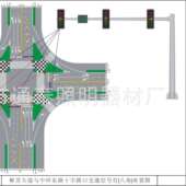 广州市信号灯杆广东交通机动车悬臂交叉路口专用