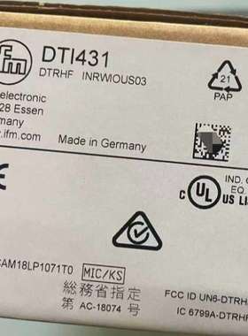 IFM易福门 RFID读写头HF DTI431 DTRHF INRWIOUS03