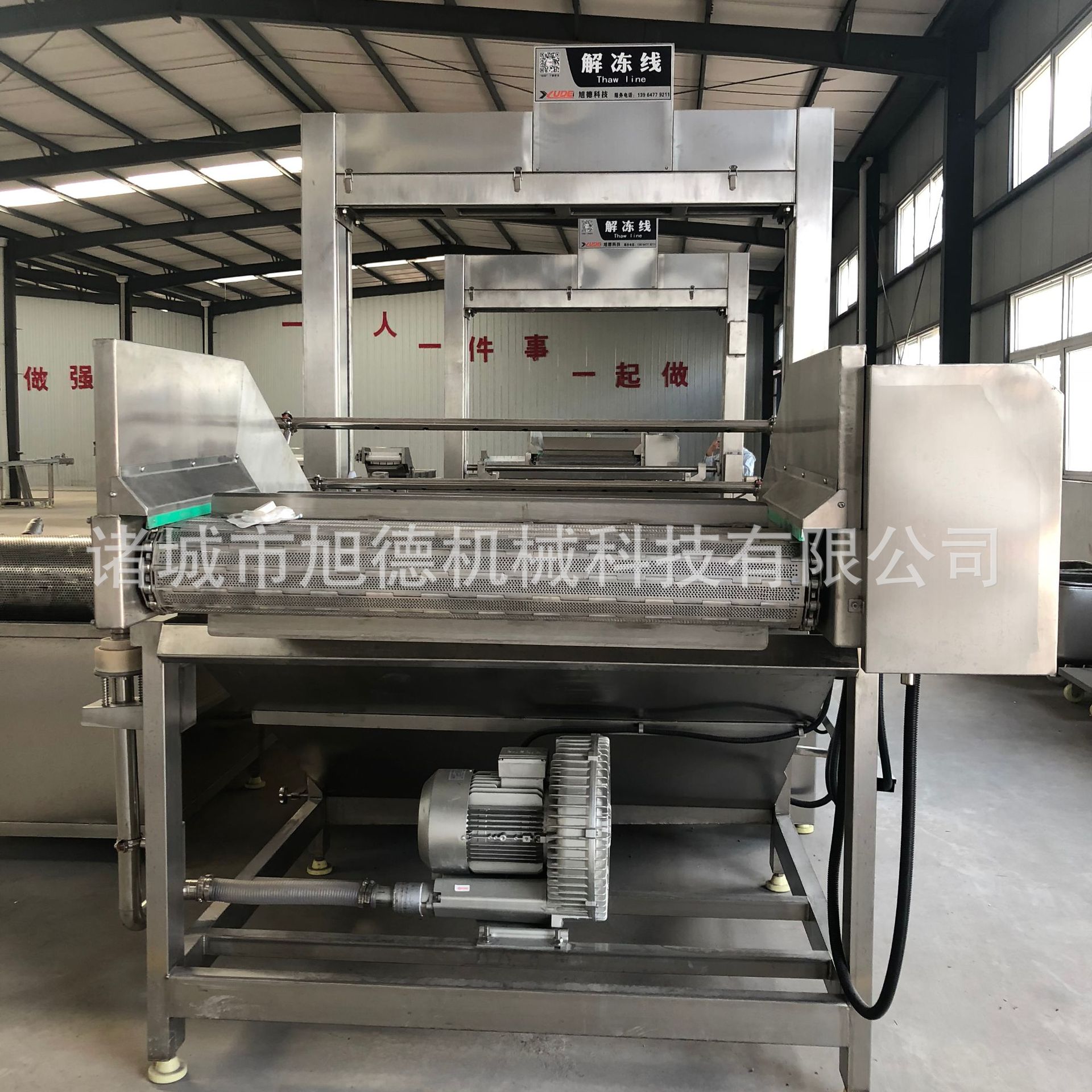 海鲜连续式鼓泡解冻机大产量