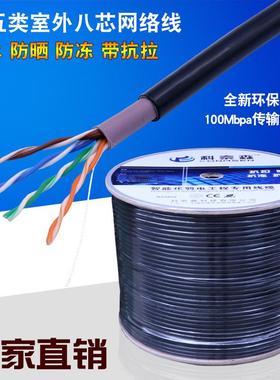 工厂直销超五类0.51室外铜包银网线室外高导铝网络双绞线足300米