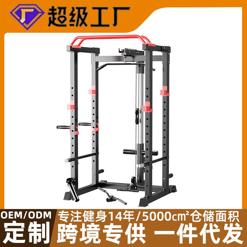 工作室多功能框式龙门架健身杠铃架卧推架综合训练器材家用深蹲架