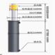 防撞柱直径219MM型号 TX552 自动升降柱 DYMT 2401