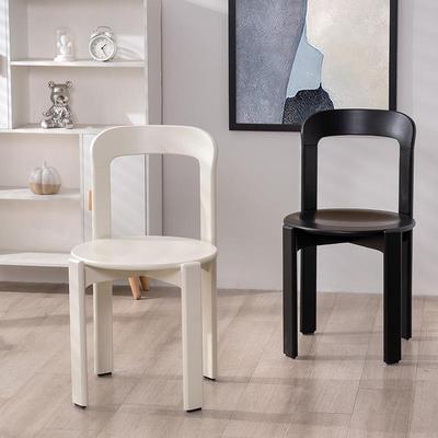 设计师简约中古餐椅家用餐桌椅网红靠背书桌椅实木雷伊椅子