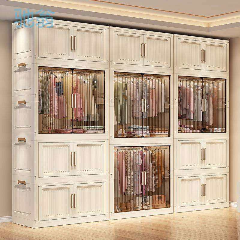 H2h折叠免安装收纳柜宝宝衣柜卧室婴儿衣服收纳儿童小衣橱家用整