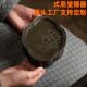 古法匠造老锡壶承干泡盘小茶船小茶台做旧储水壶承小茶盘日式 复古