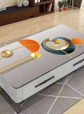 茶几桌布防水防油皮革加厚免洗桌垫防烫不透明印花盖布长方形盖布