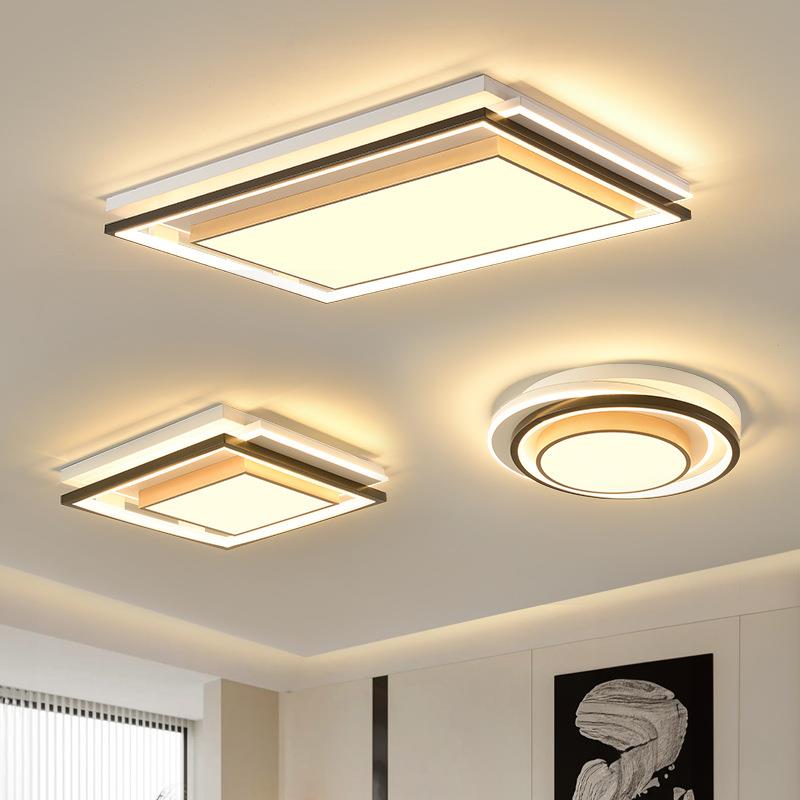 2023年新款现代简约家用长方形客厅温馨大气圆形卧室书房LED吸顶