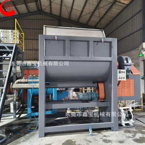 4立方隔音涂料搅拌机卧式腻子膏搅拌机配称重灌装成套生产