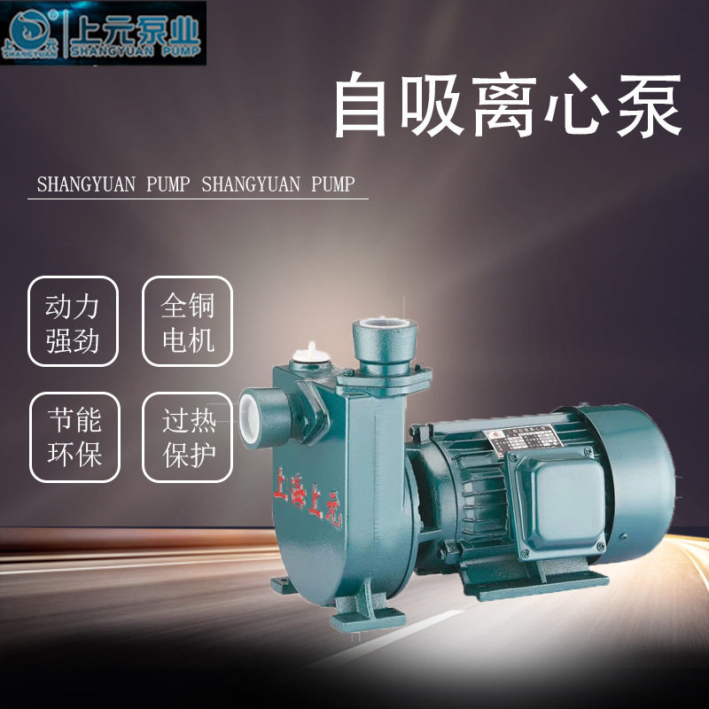 上海上元WZB自吸离心泵直连式清水泵高扬程大流量40口径农用水泵
