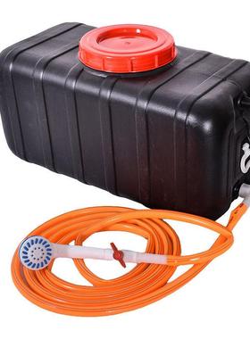 农村太阳能热水袋晒水桶洗澡热水桶夏季储水洗澡桶简易黑色水桶