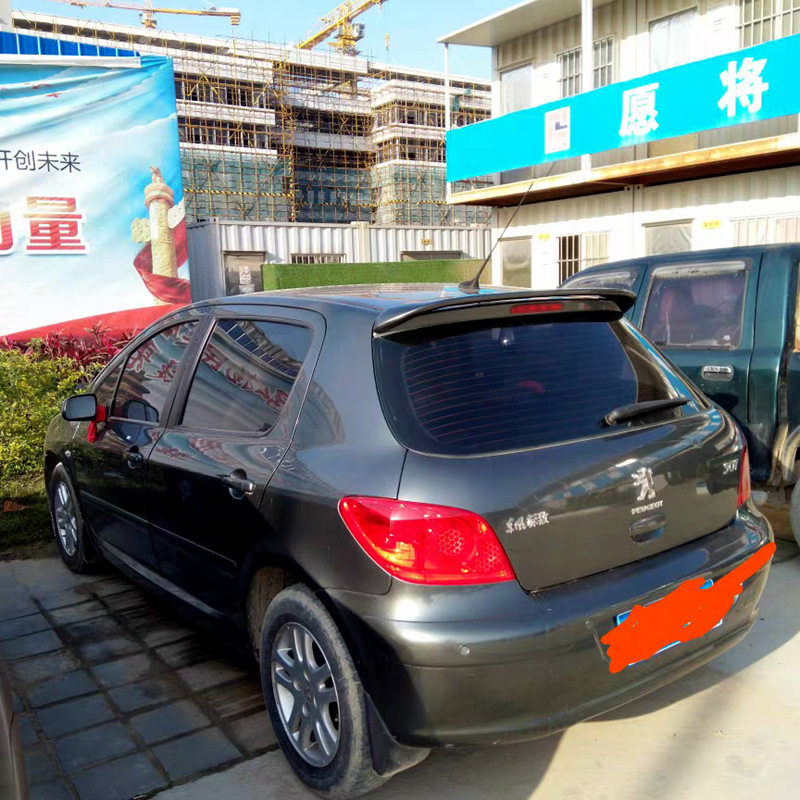 适用于东风标致307尾翼 307两厢改装件顶翼免打孔定风翼外观装饰