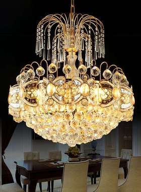 工厂直销金色传统水晶餐厅吊灯过道书房小吊灯奢华水晶小吊灯灯具