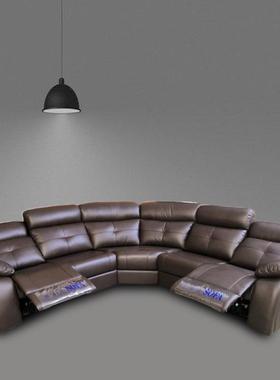 私人座派智能舱躺椅座椅影音室家庭电影院电动组合影视厅真皮沙发