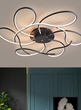 led吸顶灯客厅创意个性主卧灯2023年新款现代简约书房间卧室灯具