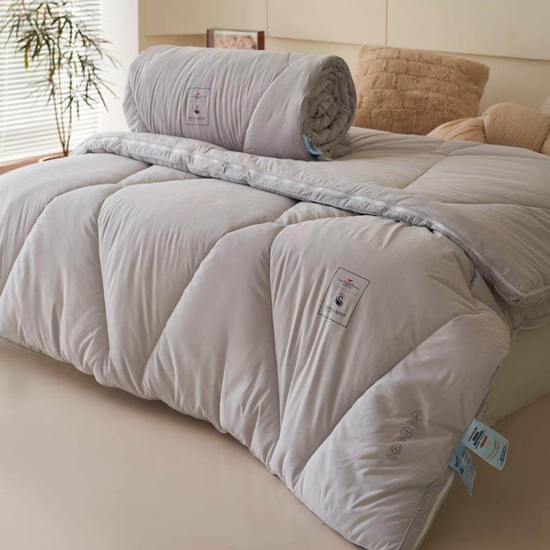 德绒被子冬被加厚保暖双人二合一子母被2米仿羽绒春秋被芯秋冬季