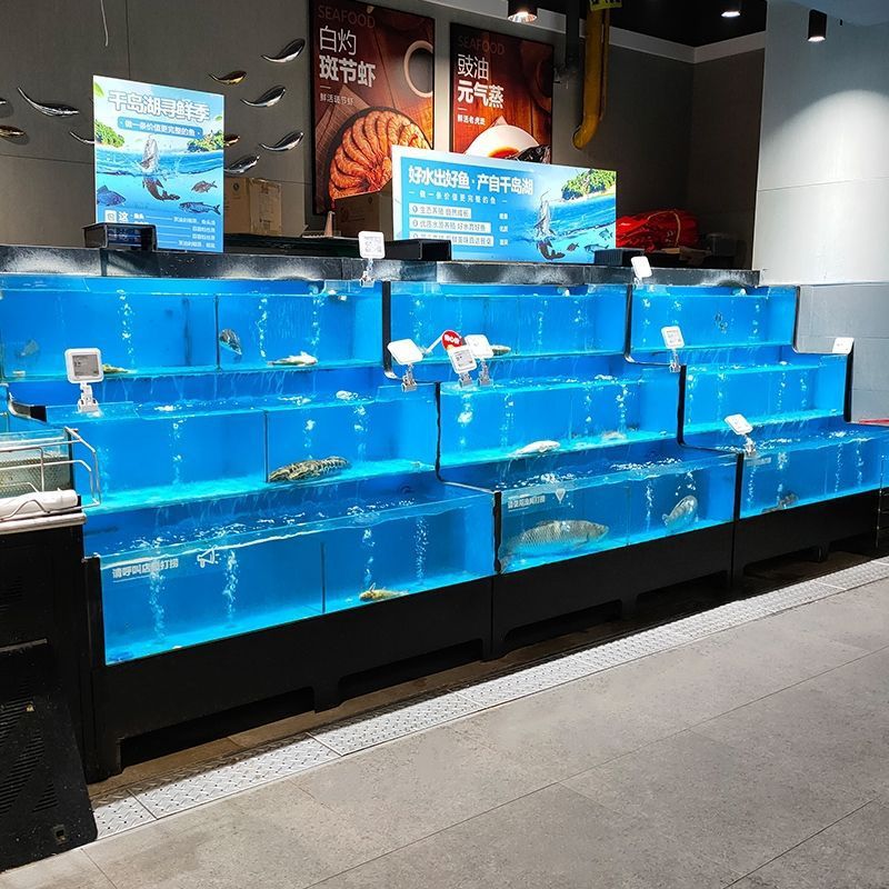 锦星海鲜池鱼缸商用三层移动海鲜池爆品一体机工程饭店酒楼鱼缸