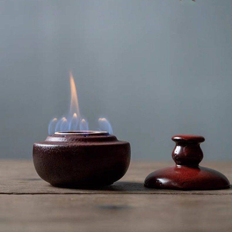 山楂红陶瓷大火力无灯芯煮茶炉
