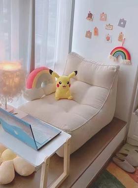 懒人沙发豆袋卧室小型单人榻榻米坐垫可躺可睡阳台网红地上小沙发