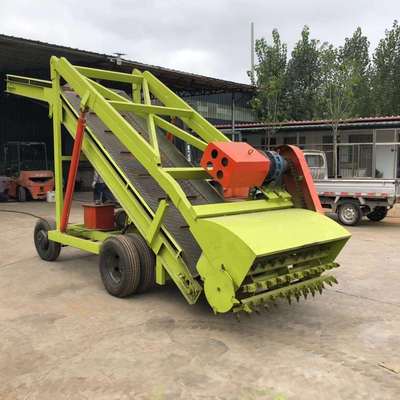 电动四米青贮池取料机喂牛饲草扒取机青储池移动升降式取草机