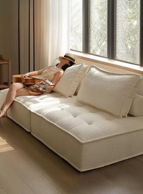 懒人沙发豆腐沙发方块组合公寓小户型意式简约休闲单人卧室网红风