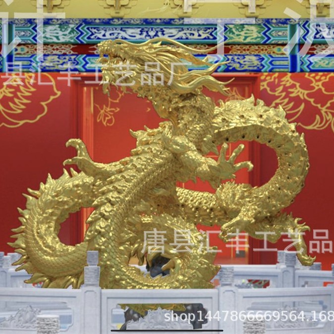创意吉祥龙铸铜龙头雕塑