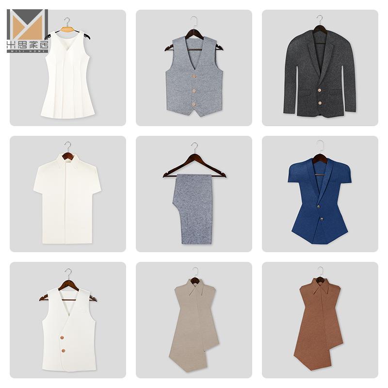 轻奢样板间软装饰品衣柜衣帽间道具毛毡衣服全屋展厅陈列摆件