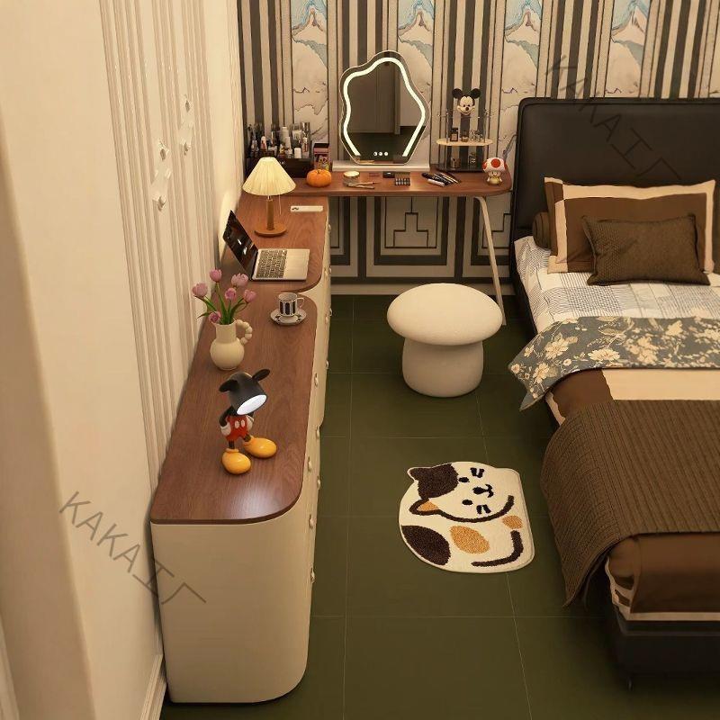 LCP2梳妆台卧室家用小户型斗柜一体女士化妆台主卧可伸缩化