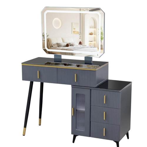 新款小户型卧室梳妆台出租屋简约网红款风化妆台多功能一体