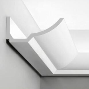 PU灯槽免吊顶洗墙灯发光仿石膏线灯明装线型灯带顶角线形灯PU线条