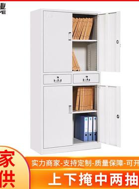 钢制办公室置物柜财务会计资料文件柜办公中二斗文件档案储物柜