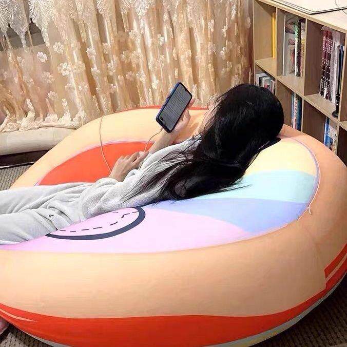 网红懒人沙发豆袋单人卧室客厅小户型地上阳台可躺可卧沙发榻榻米