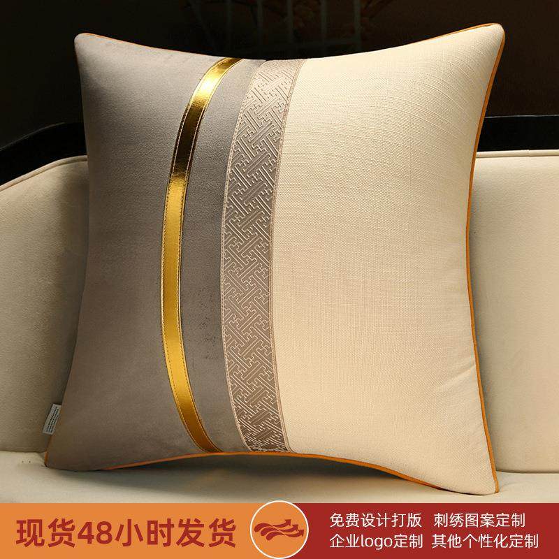 新中式风格抱枕客厅沙发床轻奢高级感尽显护腰靠枕大靠背靠垫实用