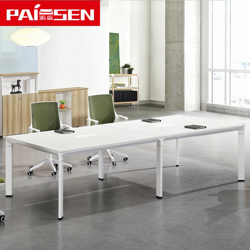 办公家具会议桌长桌简约现代长方形桌钢架会议桌子员工接待桌