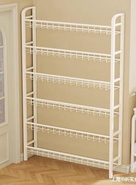 厨房艺壁挂免架架子省落地后壁墙上门架空铁空间打孔收纳书架置物