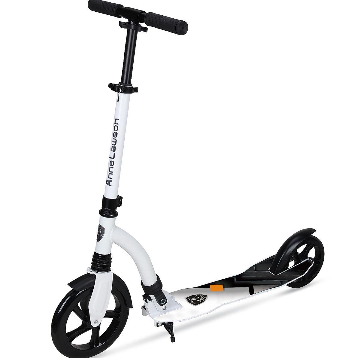 成人大轮滑板车青少年代步车铝合金滑板车带刹车减震方便快速折叠