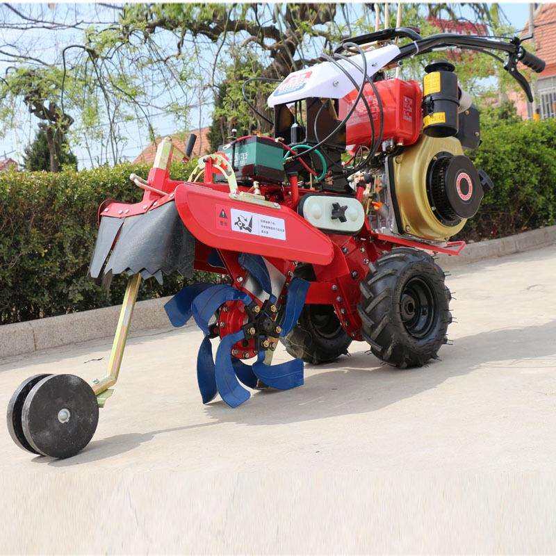 四驱前旋微耕机汽油旋耕机田园管理机开沟机小型农用大葱培土机