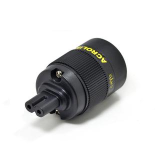 国标双孔品字型转八字电源插头音响电视打印机8字尾插PDU转接器