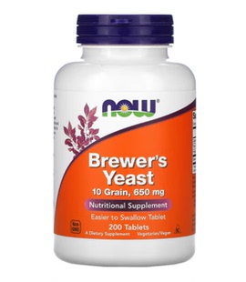 现货美国Now Foods Brewer's Yeast 啤酒酵母片剂 200片正品