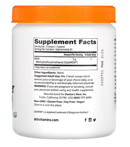 Doctor'sBestOptiMSMMSM纯粉