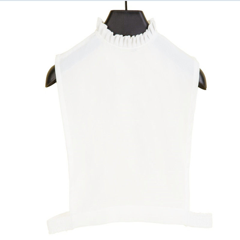 FALSE COLLAR WOMENS SWEATER DECORATED RUFFLES STANDING COLLAR HALF-LENGTH DOLL COLLAR FOUR-SEASON BASE ROUND NECK COTTON SHIRT COLLAR