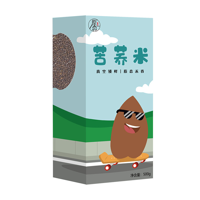 原态禾香苦荞麦农家自产新货苦荞茶荞麦五谷杂粮粗粮黑苦荞米500g